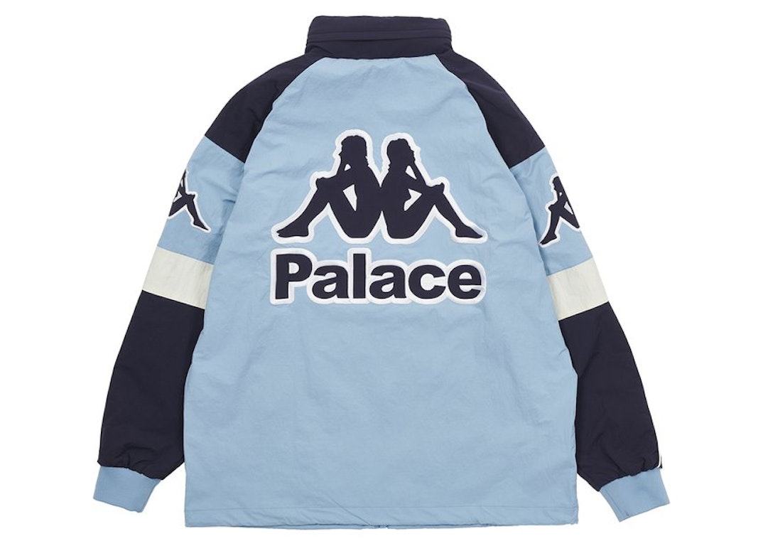 Pre-owned Palace X Kappa Warm Up Jacket Blue