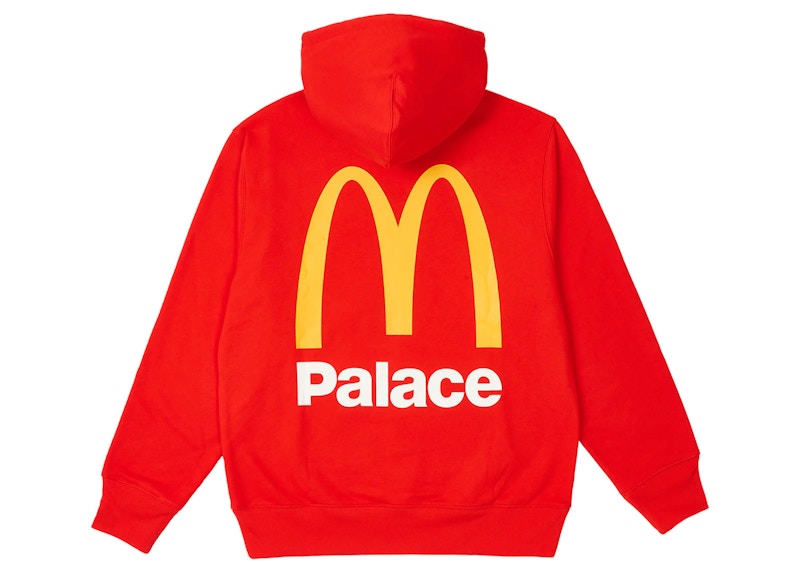 Palace x McDonald's Logo Hood Red