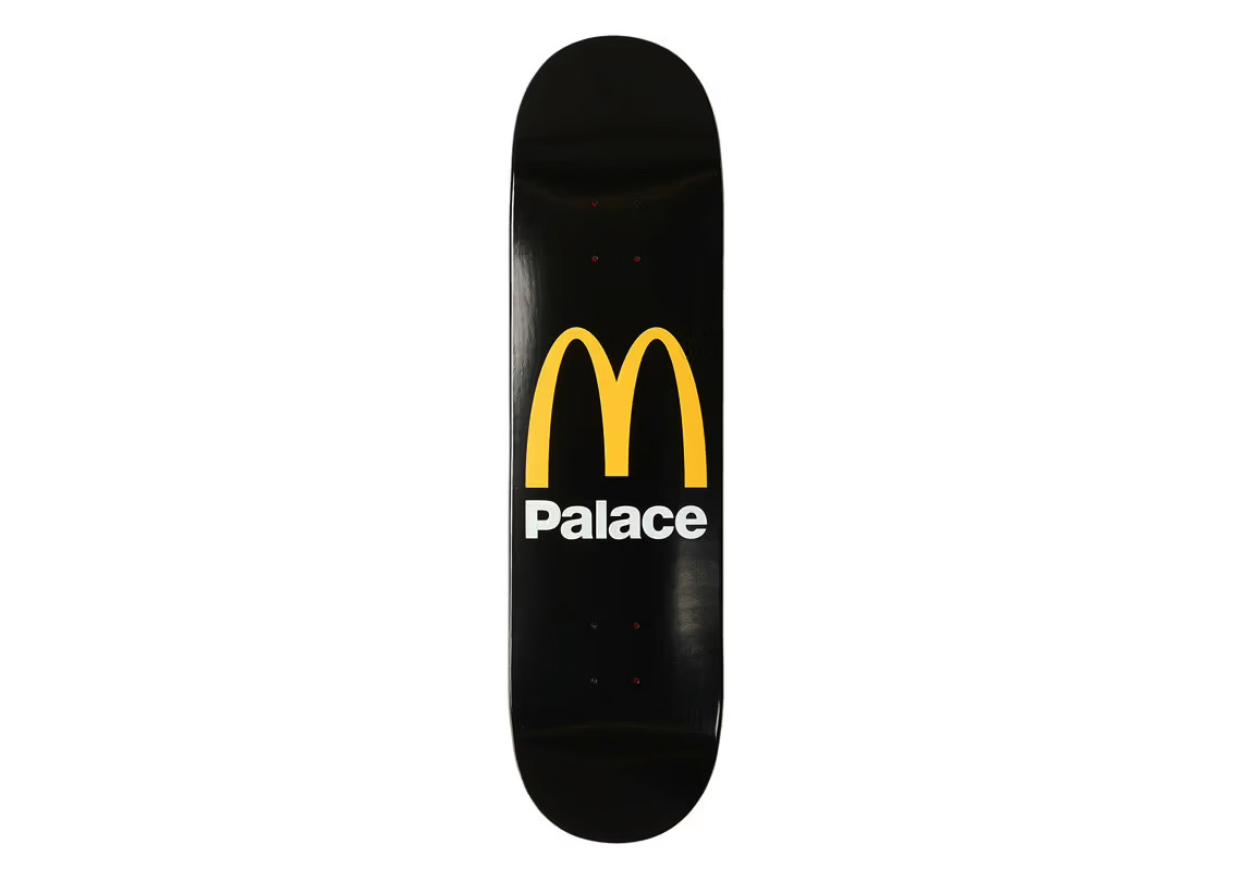 Palace x McDonald's Logo Skateboard Deck Black