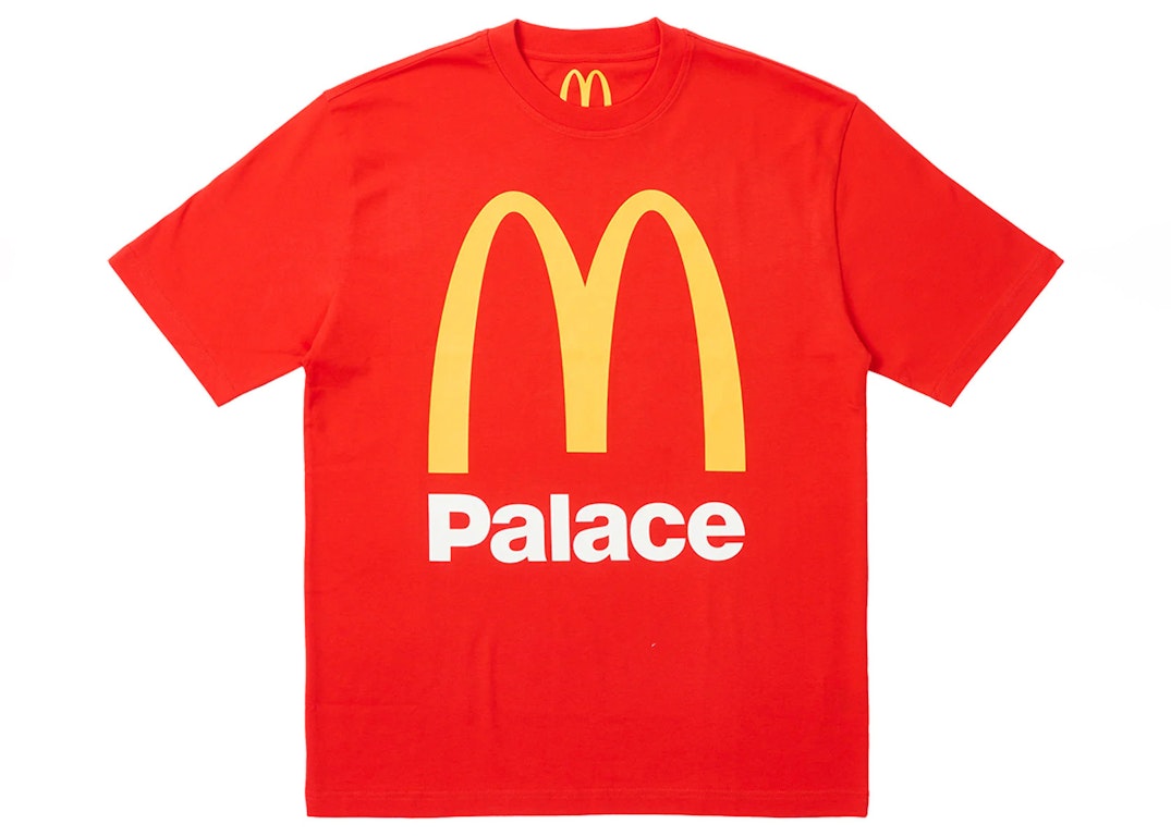 Pre-owned Palace X Mcdonald's Logo T-shirt Red