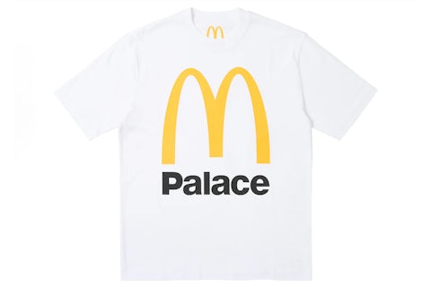 Palace x McDonald's Logo T-shirt White Men's FW23 US