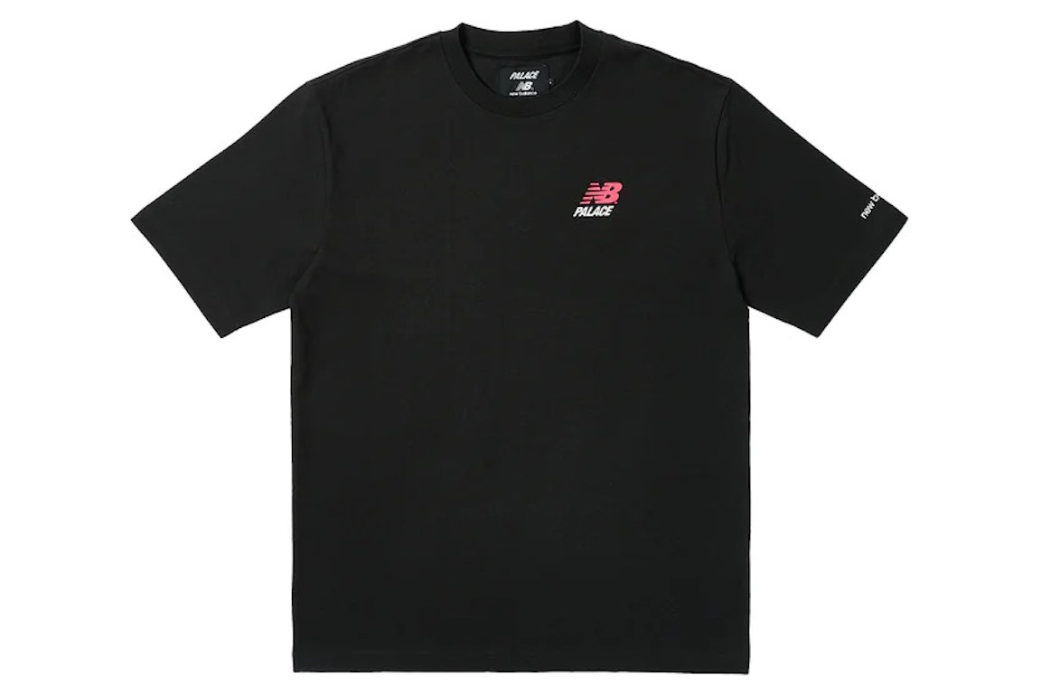 Pre-owned Palace X New Balance Logo T-shirt Black