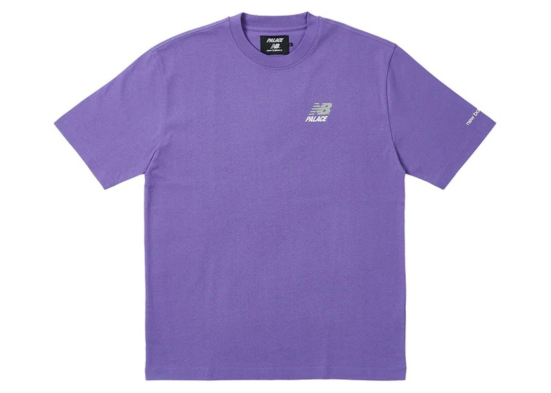 Pre-owned Palace X New Balance Logo T-shirt Purple