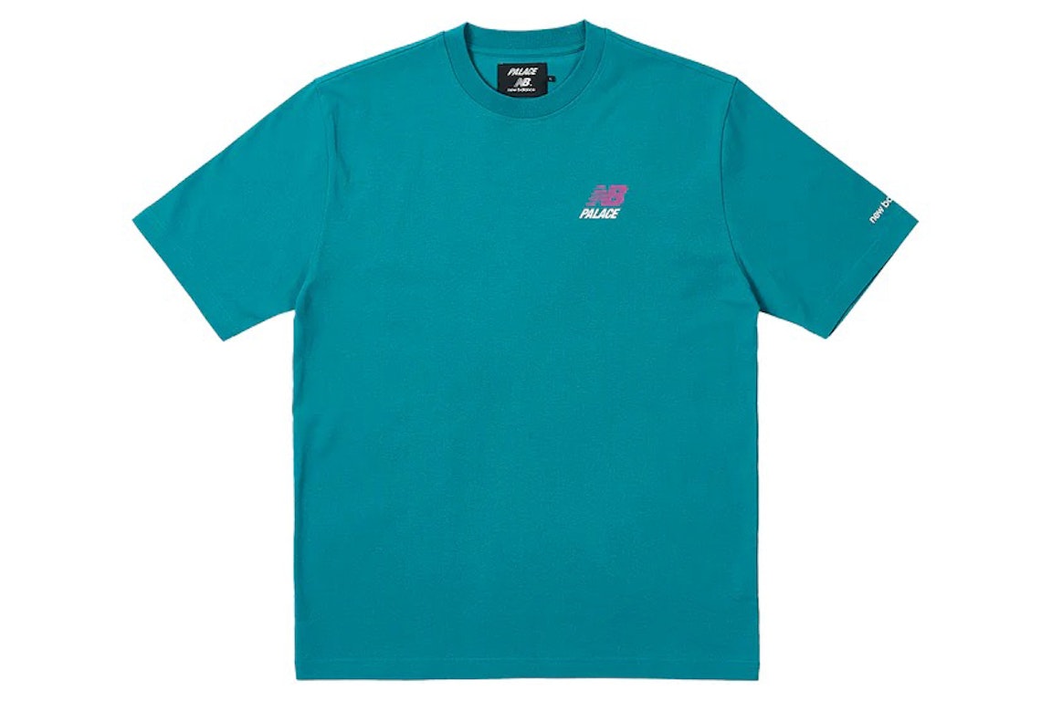 Pre-owned Palace X New Balance Logo T-shirt Teal