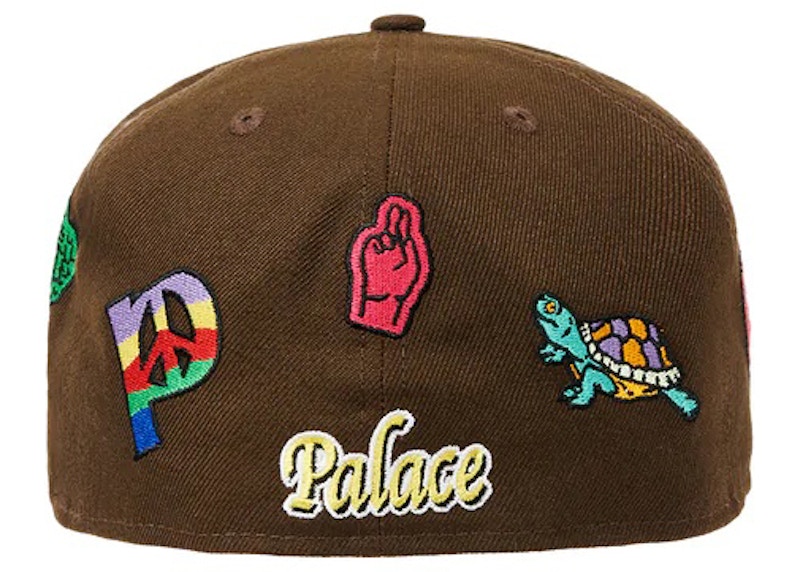 Palace x New Era Jesus 59Fifty Fitted Hat Brown Men's - FW22 - US