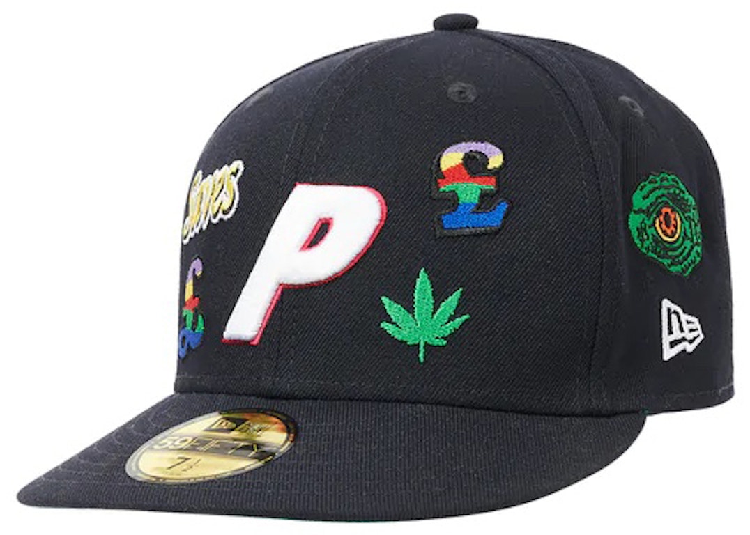 Pre-owned Palace X New Era Jesus 59fifty Fitted Hat Navy