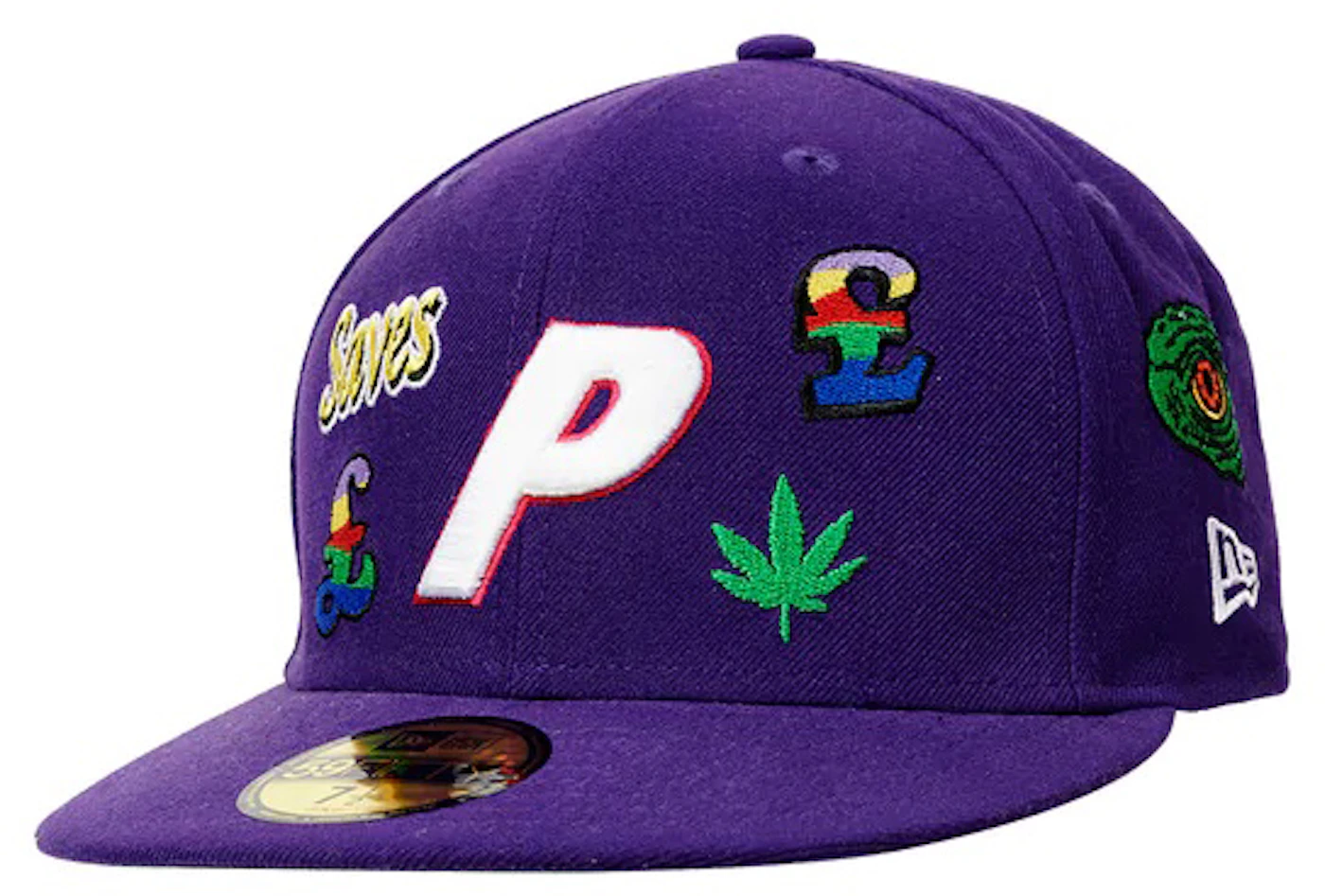Palace x New Era Jesus 59FIFTY Fitted Hat Purple