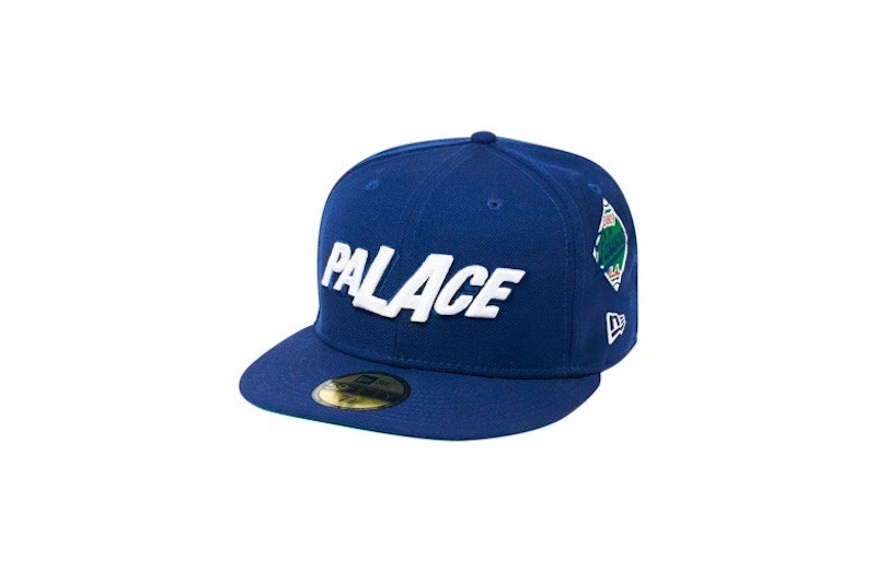 Palace x New Era LA Fitted Hat Blue