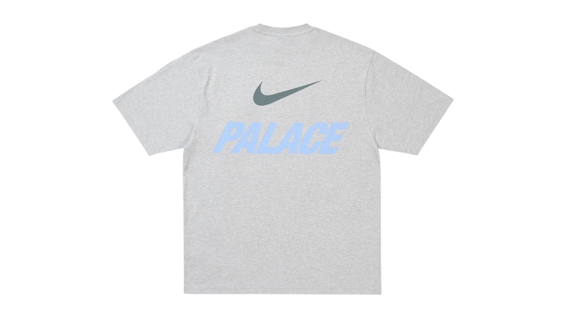 Palace x Nike Font Swoosh T-shirt Grey Marl