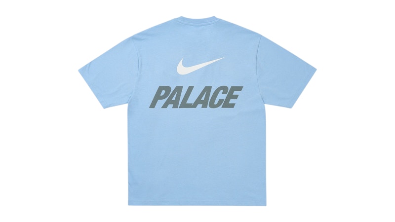 Palace x Nike Font Swoosh T-shirt Sky Blue