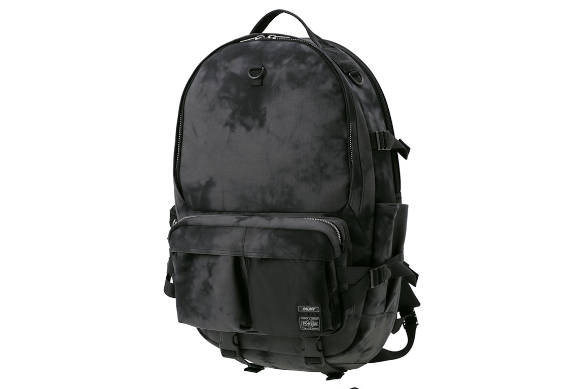 Pre-owned Palace X Porter Field Pack 26 Backpack Black Wave Dye