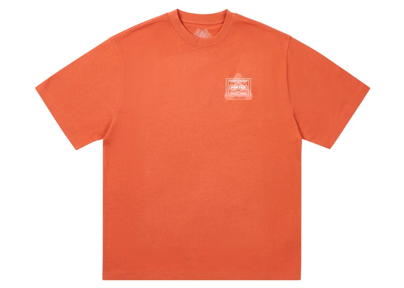 Palace x Porter Logo T-Shirt Orange Men's - FW24 - US Palace x Porter Logo T-Shirt Orange Men's - FW24 - US