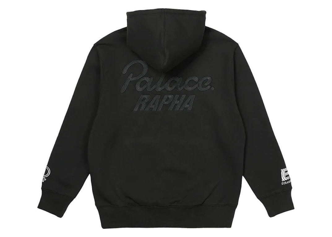 Pre-owned Palace X Rapha Ef Education First Hoodie Black