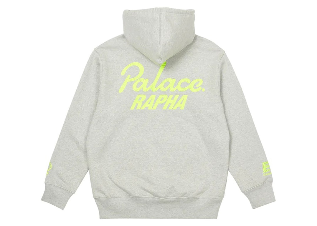 Pre-owned Palace X Rapha Ef Education First Hoodie Grey Marl