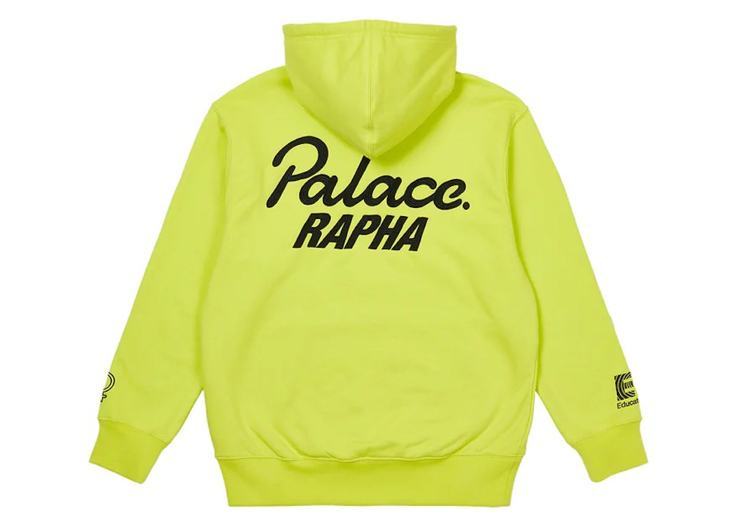 Pre-owned Palace X Rapha Ef Education First Hoodie Neon Yellow