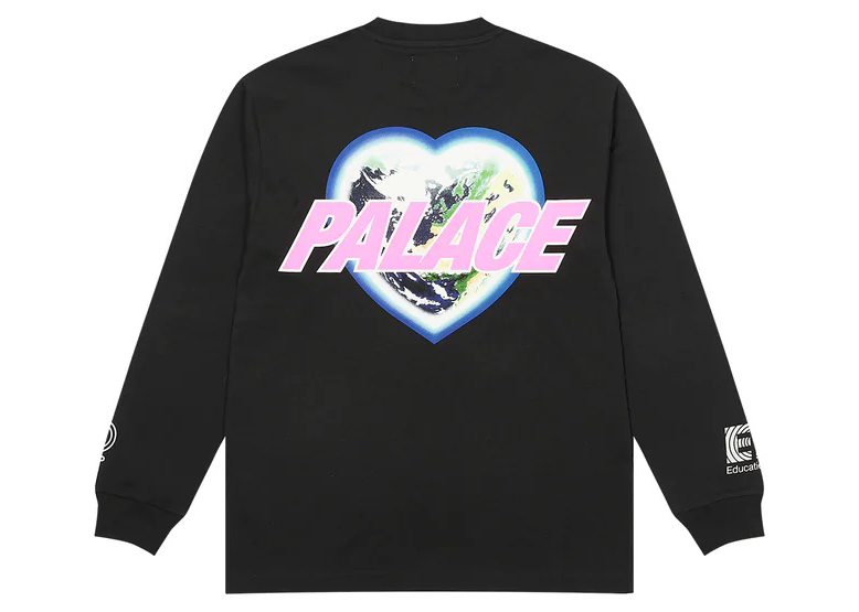 Pre-owned Palace X Rapha Ef Education First L/s T-shirt Black