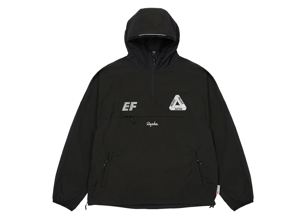 Pre-owned Palace X Rapha Ef Education First Pullover Jacket Black
