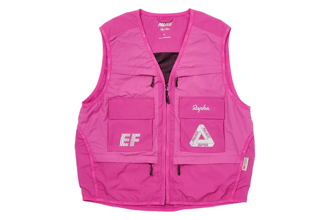 Pre-owned Palace X Rapha Ef Education First Utility Vest Pink