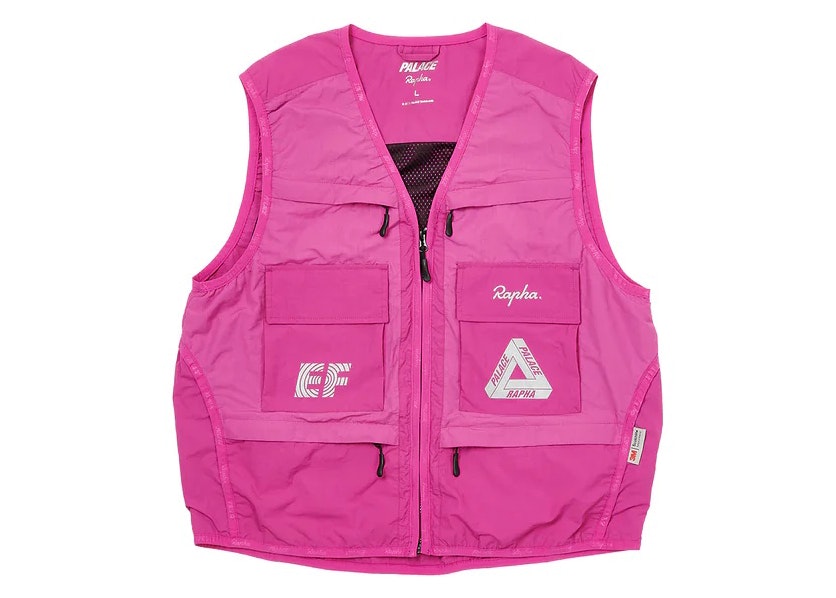 Palace x Rapha EF Education First Utility Vest Pink - SS22