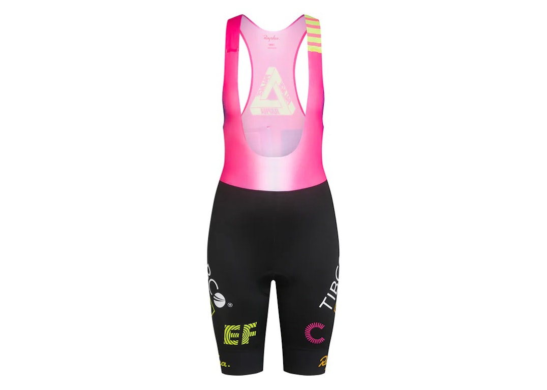 Pre-owned Palace X Rapha Ef Education First Women's Pro Team Bib Shorts Pink/black