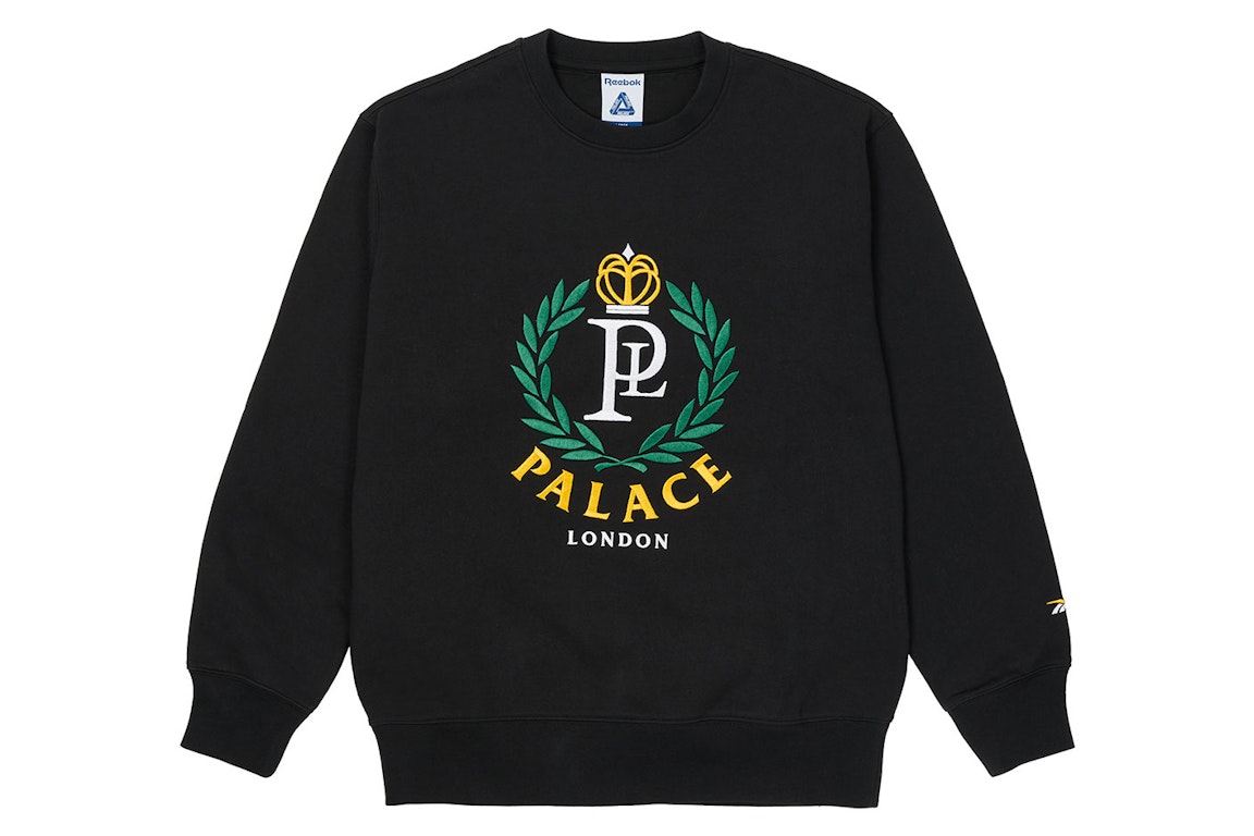 Pre-owned Palace X Reebok Npc Crew Sweatshirt Black