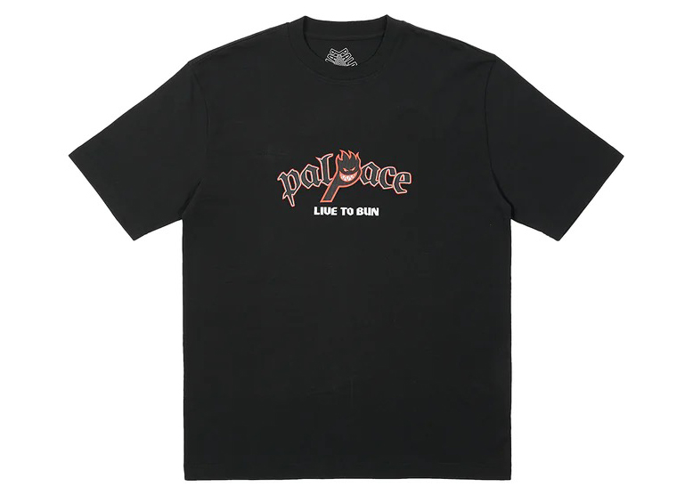 Palace x Spitfire P-Head T-Shirt Black Men's - SS23 - US