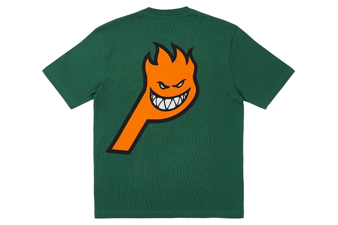 Pre-owned Palace X Spitfire P-head T-shirt Green