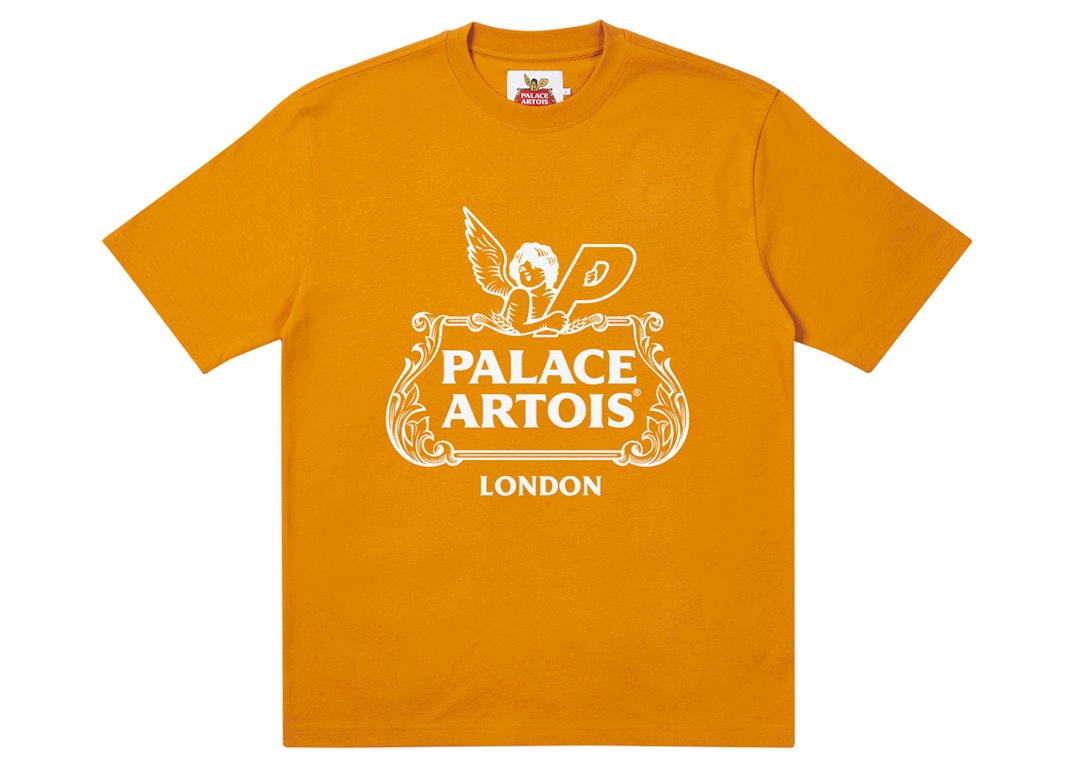 Pre-owned Palace X Stella Artois Chalice T-shirt Gold