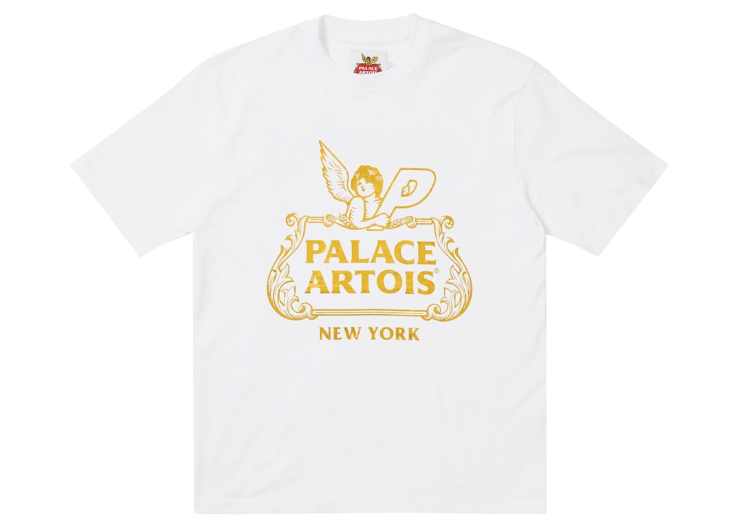 Pre-owned Palace X Stella Artois Chalice T-shirt White