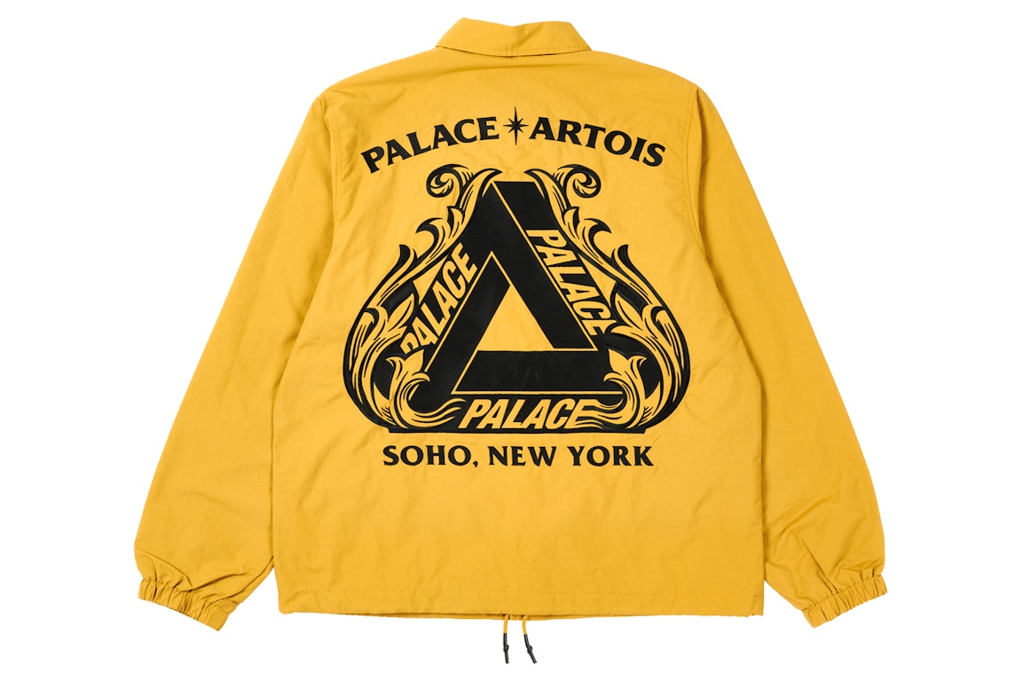 Pre-owned Palace X Stella Artois Coach Jacket Gold