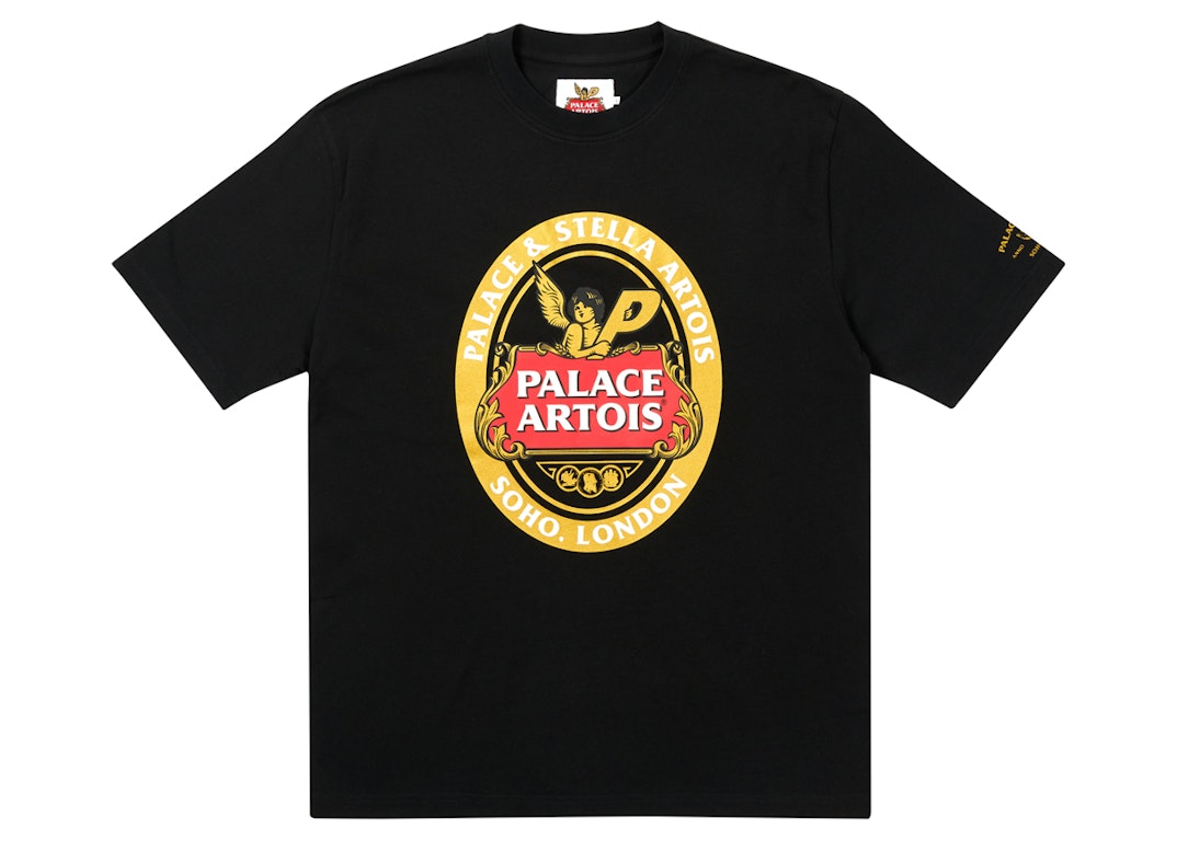 Pre-owned Palace X Stella Artois Coaster T-shirt Black