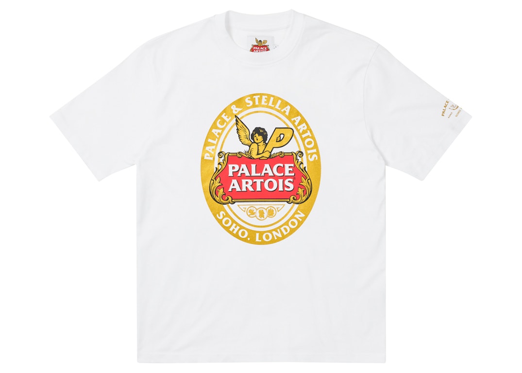 Pre-owned Palace X Stella Artois Coaster T-shirt White