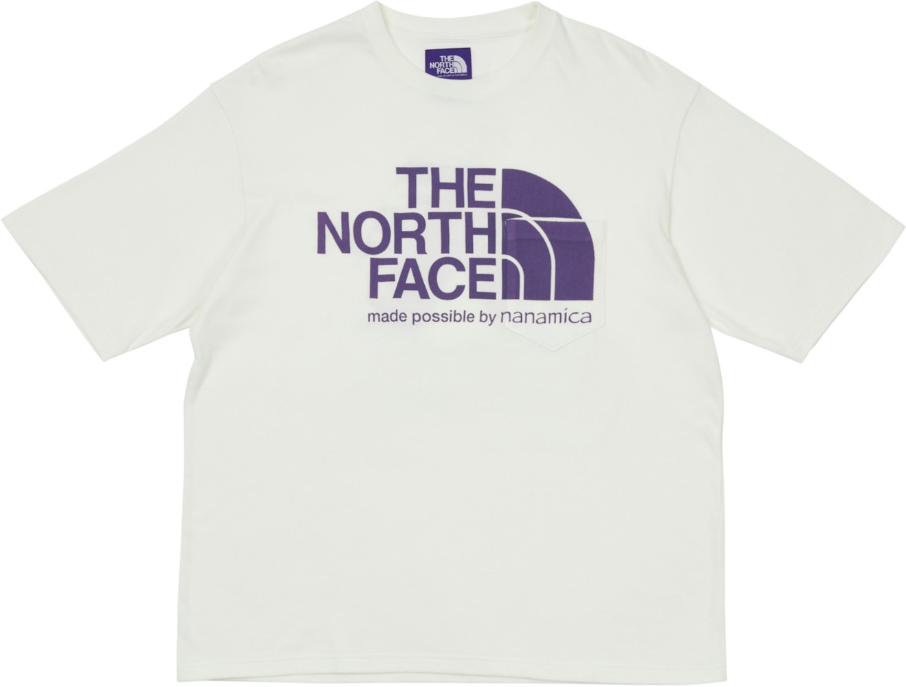Palace X The North Face Purple Label H S Logo T Shirt White Ss21