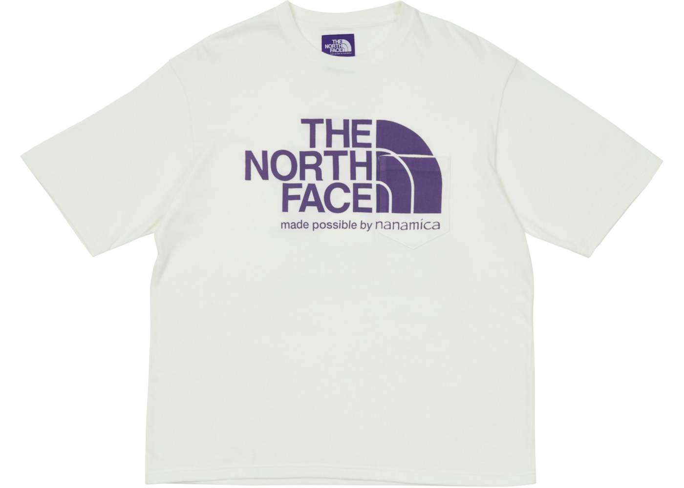 Palace X The North Face Purple Label H S Logo T Shirt White Ss21