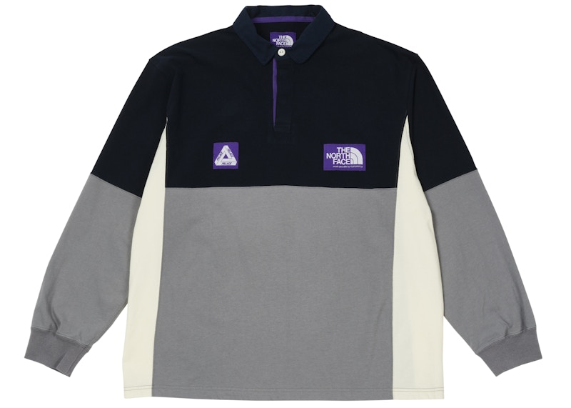 Palace x The North Face Purple Label High Bulky Rugby Shirt Navy