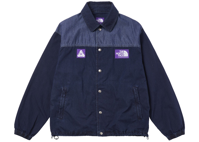 Palace x The North Face Purple Label Indigo Ripstop Coach Jacket Indigo