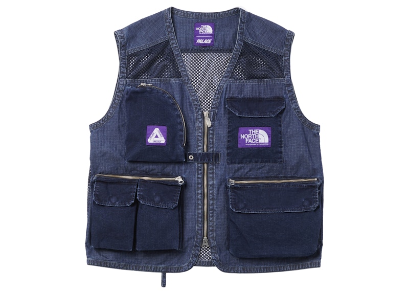 Palace x The North Face Purple Label Indigo Ripstop Mesh Vest 