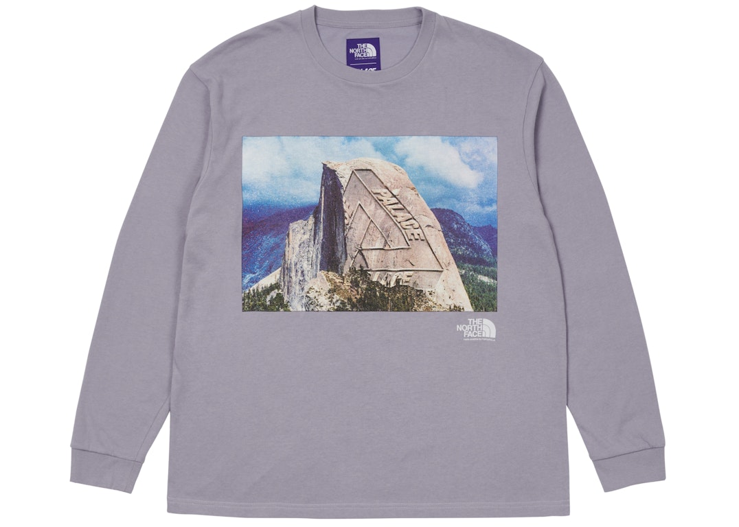 Pre-owned Palace X The North Face Purple Label Longsleeve Graphic T-shirt Purple