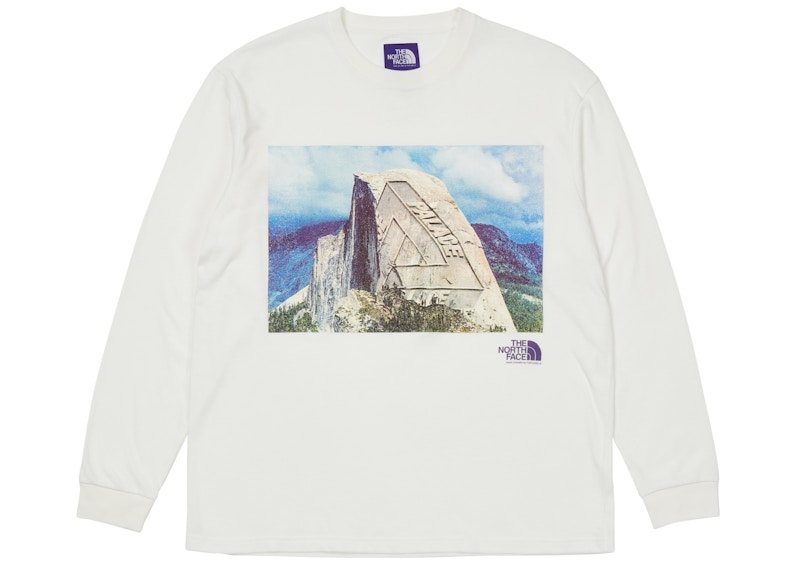 Palace x The North Face Purple Label Longsleeve Graphic T-shirt White Men's  - SS21 - US