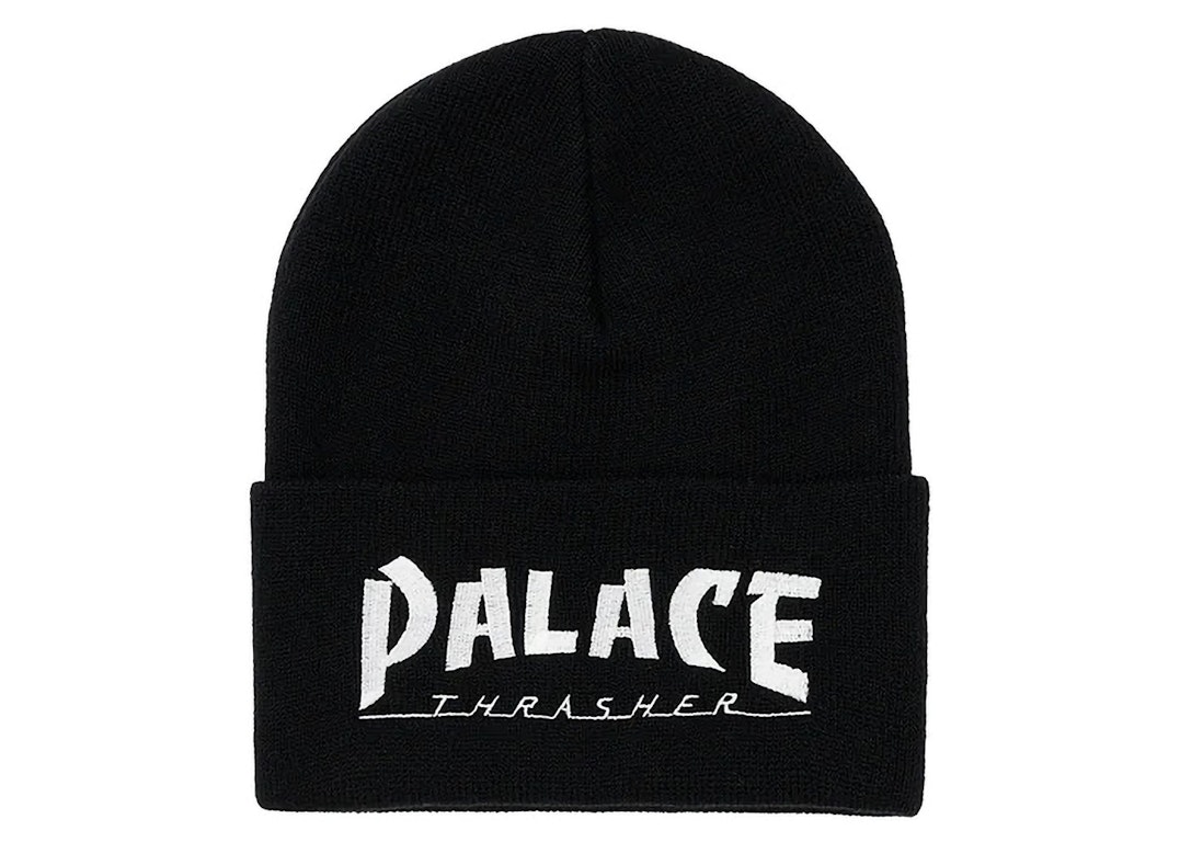 Pre-owned Palace X Thrasher Beanie Black