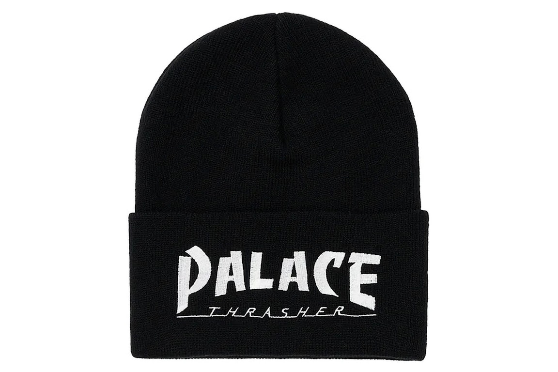 Pre-owned Palace X Thrasher Beanie Black