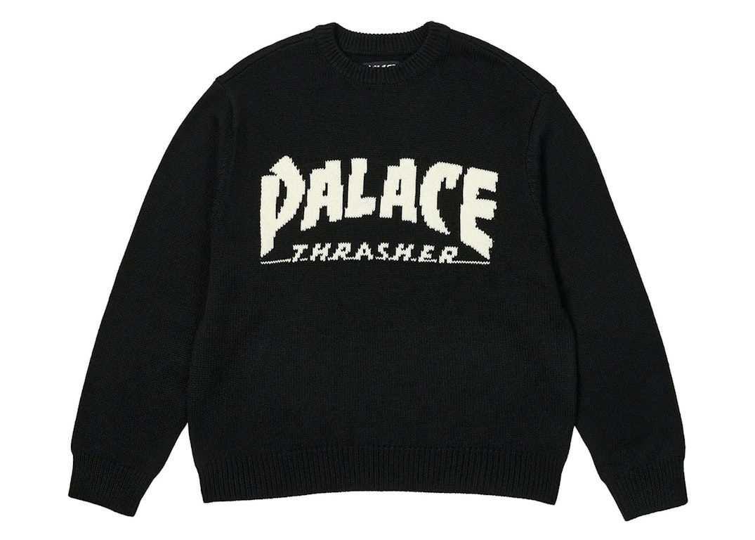 Pre-owned Palace X Thrasher Knit Black