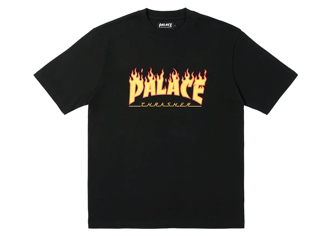 Pre-owned Palace X Thrasher T-shirt Black