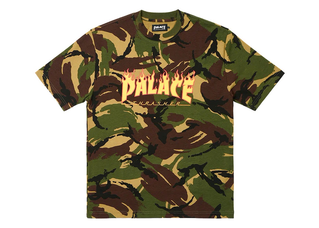 Pre-owned Palace X Thrasher T-shirt Camo