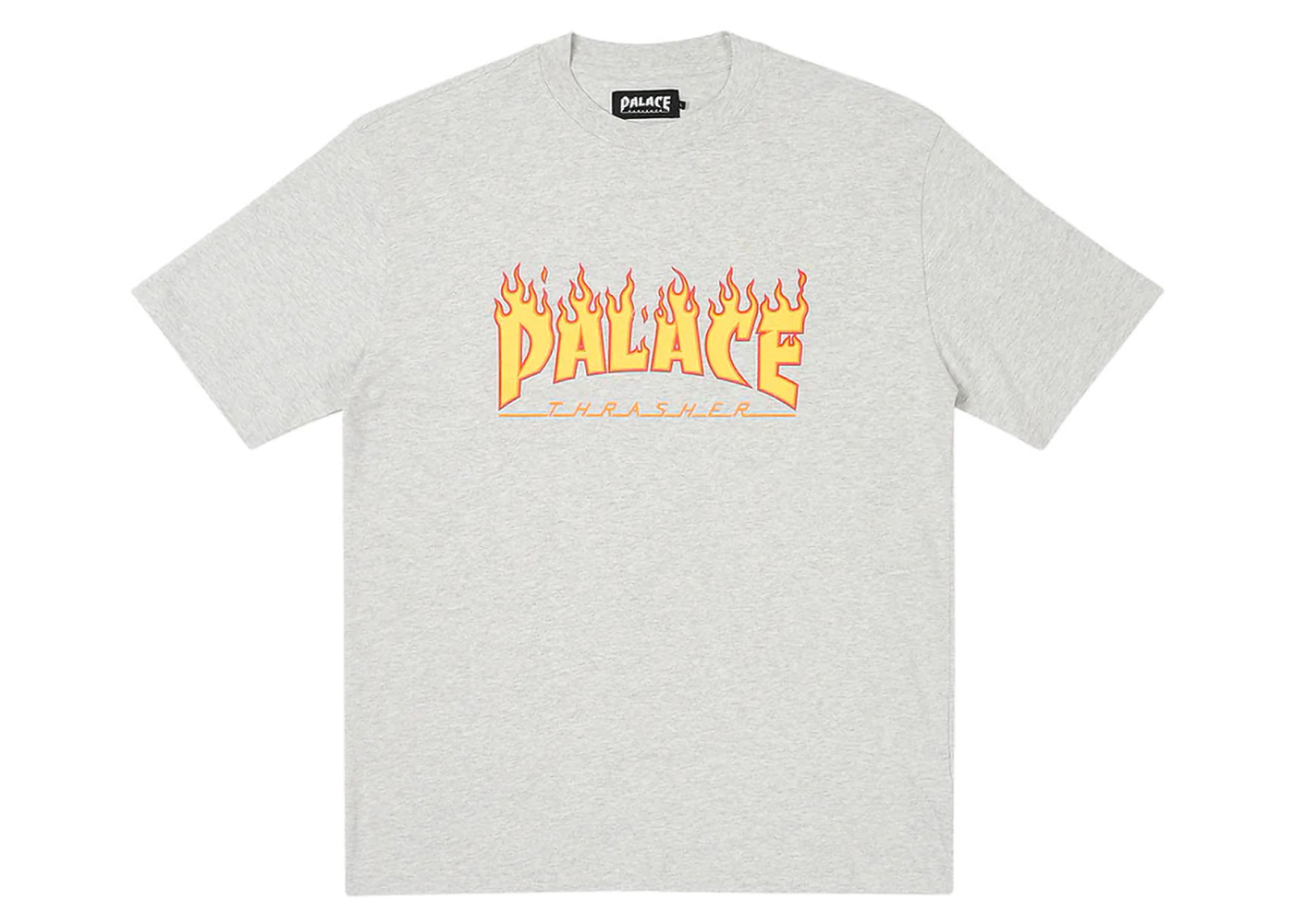 Palace x Thrasher T-shirt Grey Marl