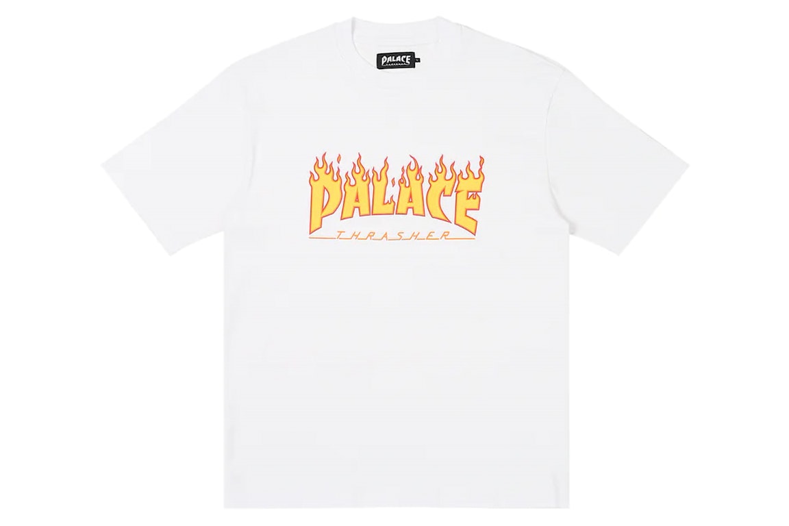 Pre-owned Palace X Thrasher T-shirt White