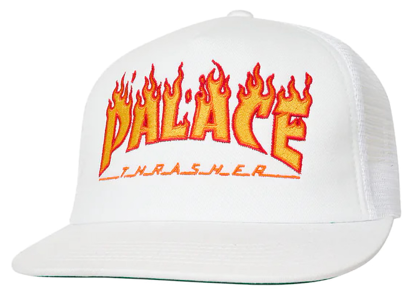 Palace x Thrasher Trucker White