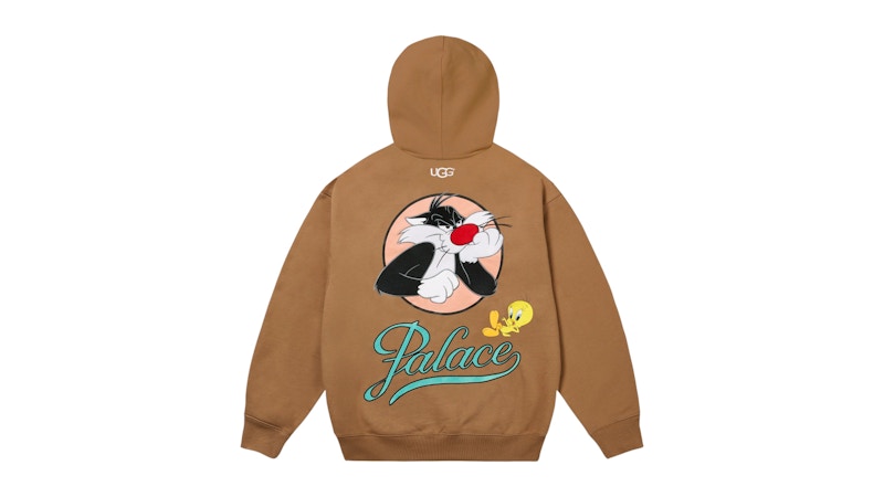 Palace x UGG Looney Tunes Hoodie Chestnut Men's - FW25 - US