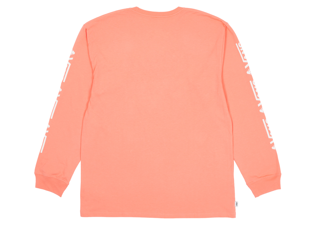 Palace x Vans Duck Out Longsleeve Fusion Coral Men's - SS21 - US