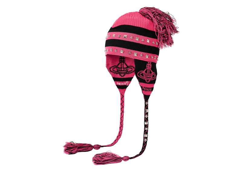 Palace x Vivienne Westwood Orb Knit Earflap Beanie Tartan - FW24 - US